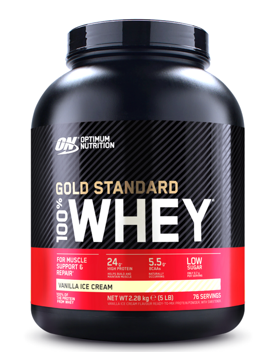 ON Optimum Nutrition Gold Standard 100% Whey protein vanille 5lbs