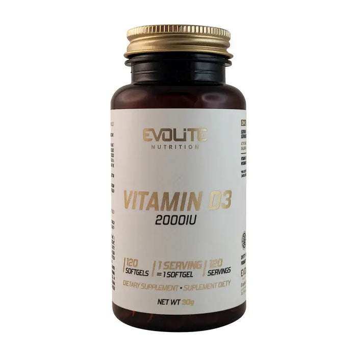 Evolite Nutrition Vitamin D3 2000IU - 120 capsules