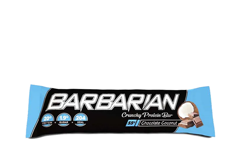 Barbarian Crunchy protein Bar Chocolate Coconut