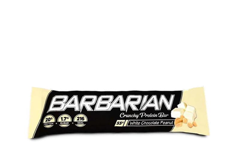 Barbarian Crunchy protein Bar White Chocolate Peanut