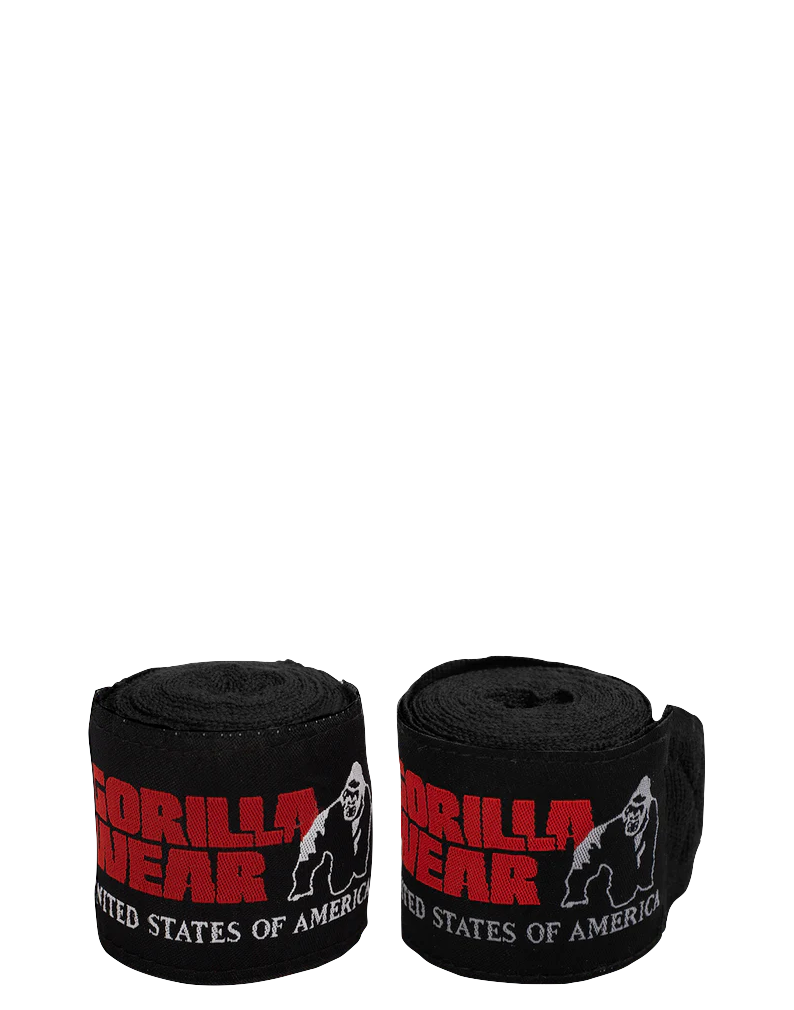 Gorilla Wear - Boxing Hand wraps - Black