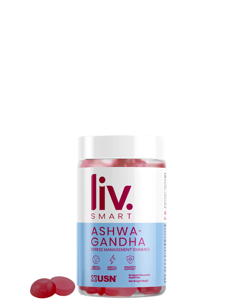 LIV smart ashwagandha USN 60 gummies