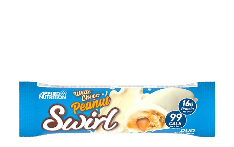 Swirl White choco peanut