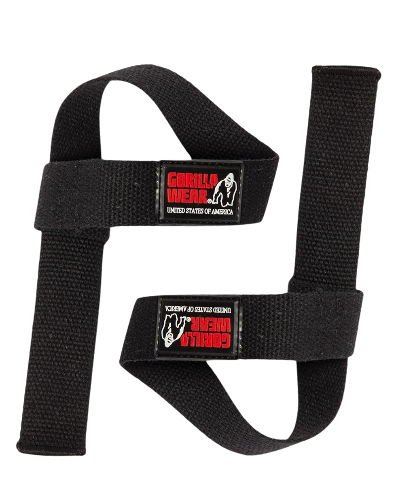 Gorilla Wear - Non-Padded Lifting Straps - Zwart