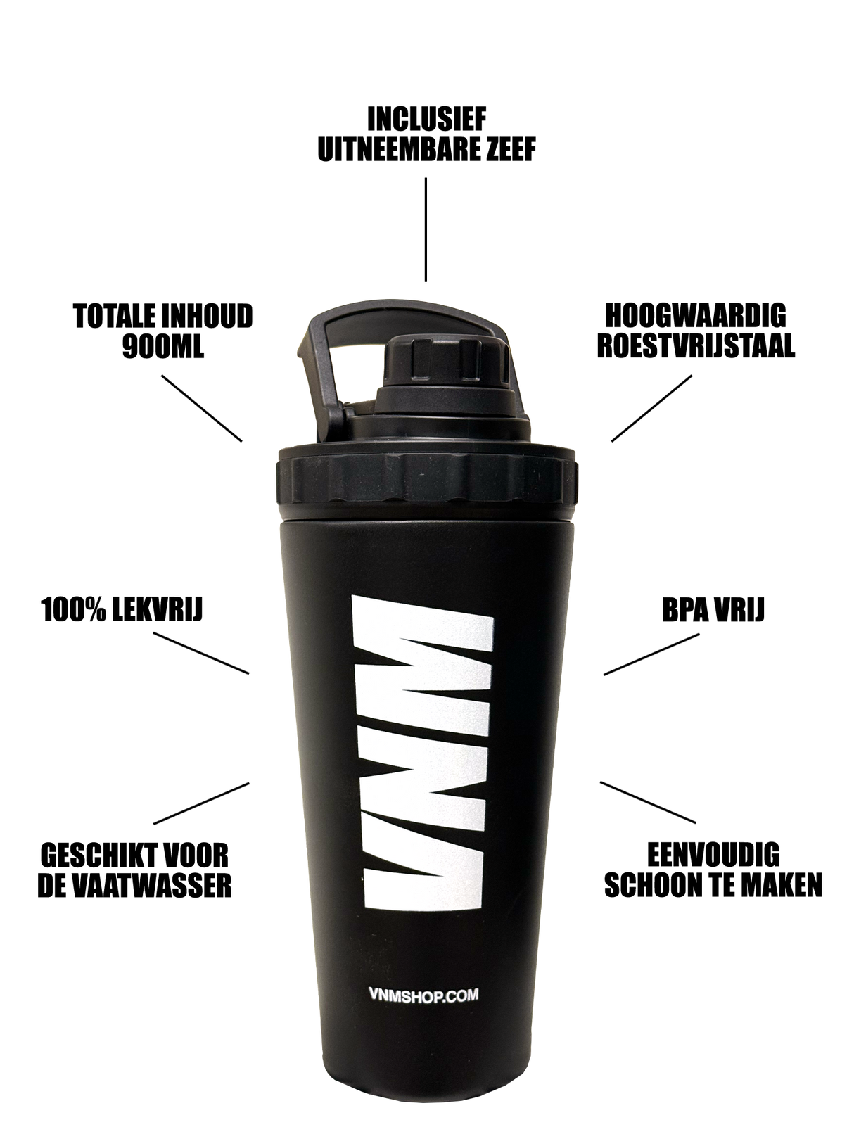 VNM RVS Shake Beker