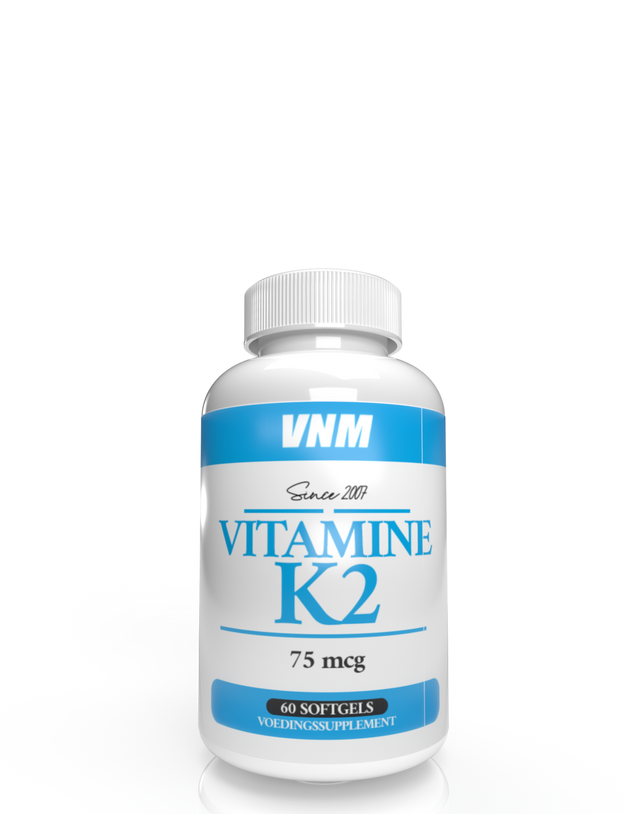 Productverpakking van VNM Vitamine K2 75 mcg