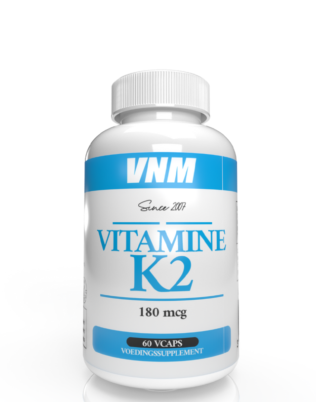 Productverpakking van VNM Vitamine K2 180 mcg