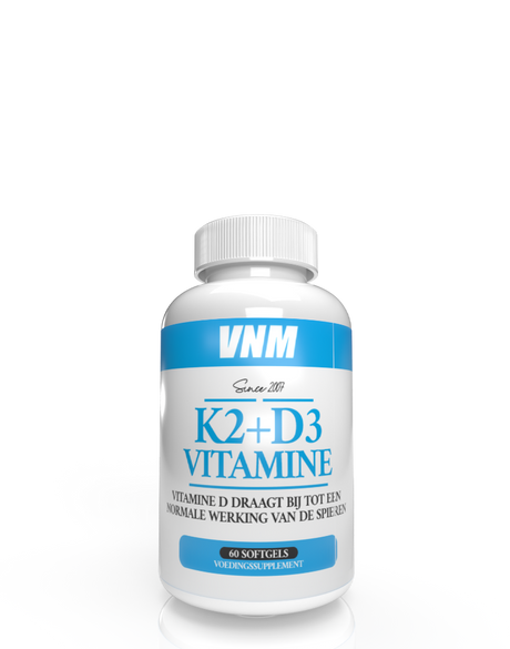 Productverpakking van VNM Vitamine K2+D3