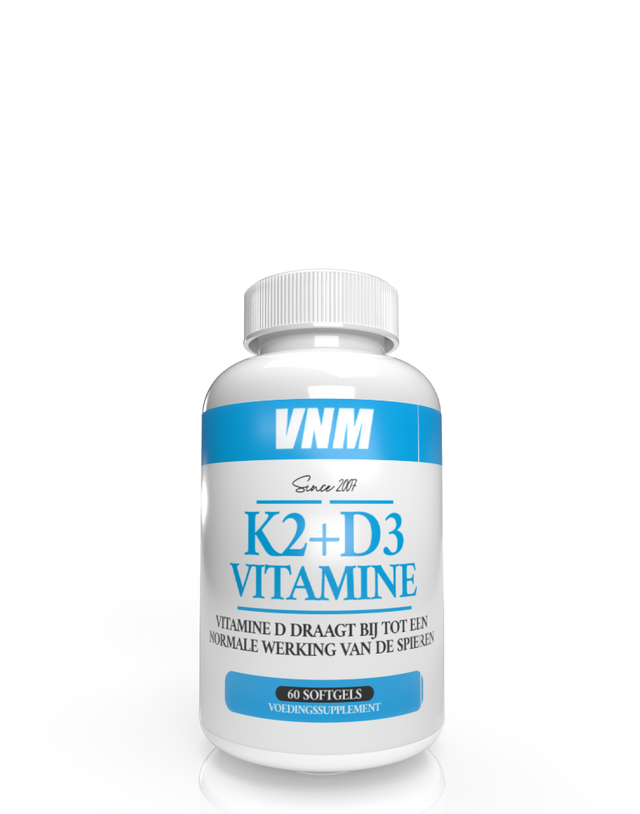 Productverpakking van VNM Vitamine K2+D3