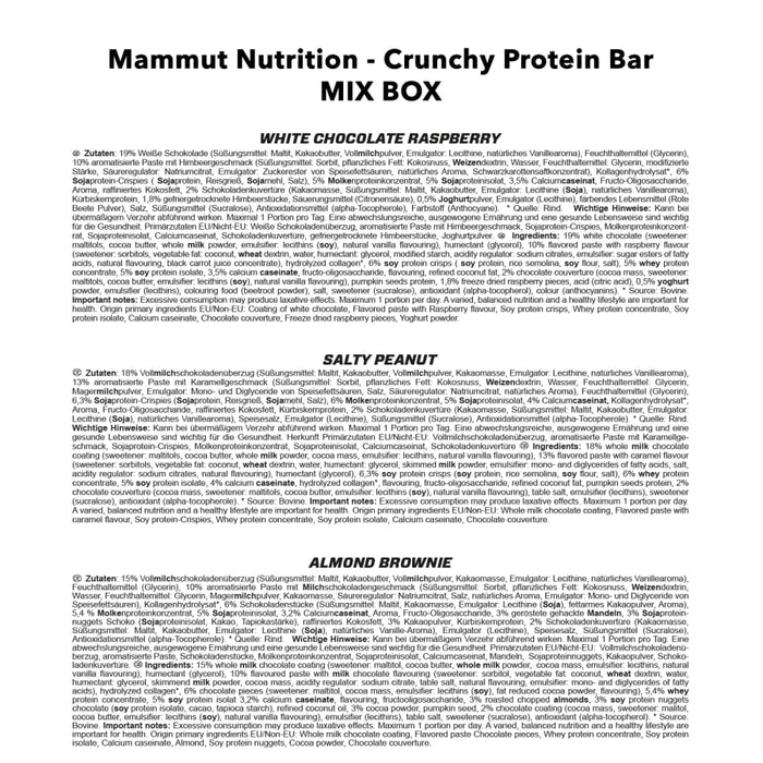 Mammut Crunchy Protein Riegel