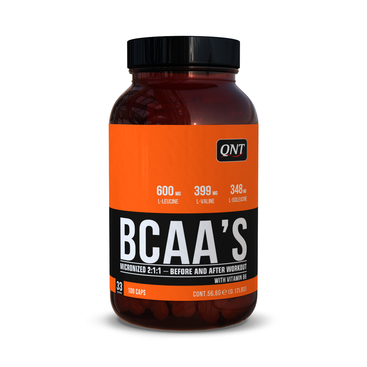 QNT - BCAA'S + Vitamin B6 - 100 Caps