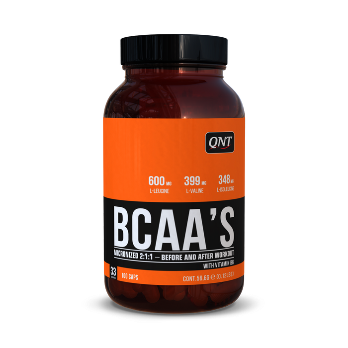 QNT BCAA'S + Vitamin B6 - 100 Caps