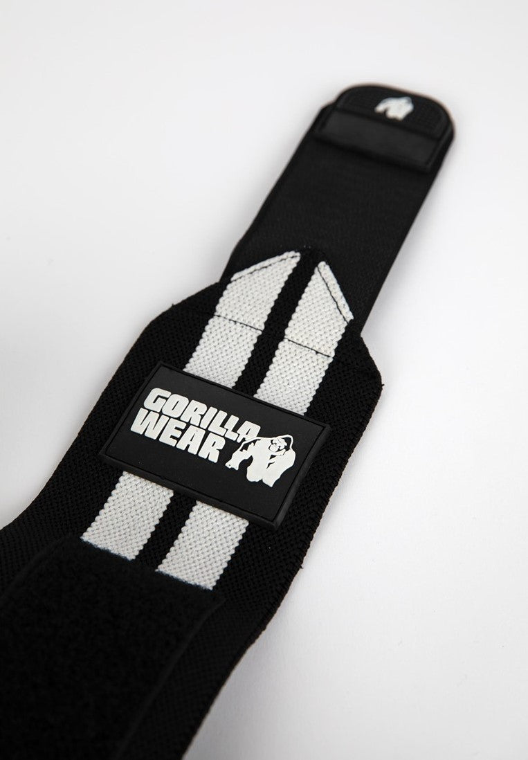 Elbow Wraps - Zwart/Wit - 180CM - Gorilla Wear