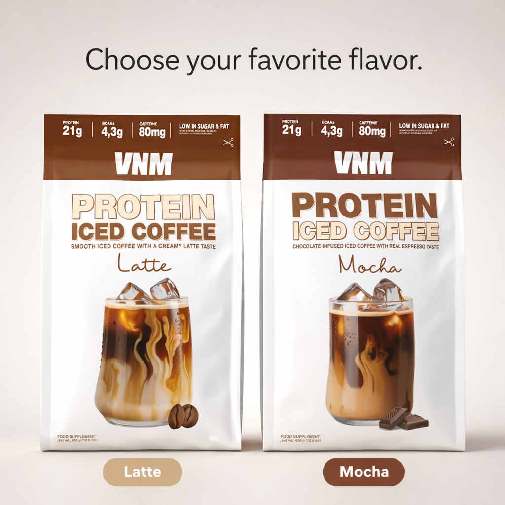 Kies tussen VNM Protein Iced Coffee Latte of Mocha