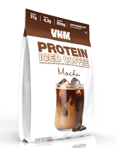 VNM Protein Iced Coffee Mocha verpakking met chocoladesmaak