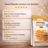 Eenvoudige bereiding van VNM Protein Pancake Mix, alleen water toevoegen