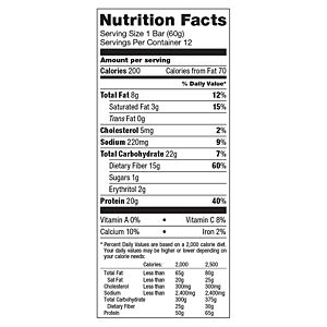 Quest Bar Nutrition Facts