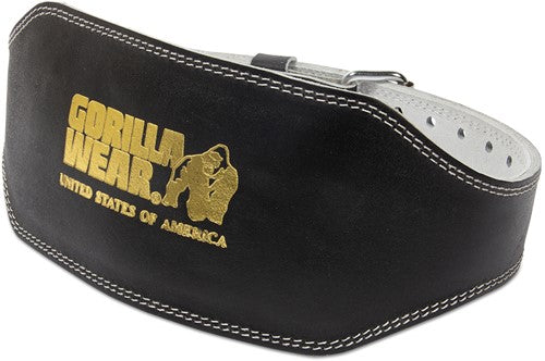 Gorilla Wear 6 Inch Padded Leather Lifting Belt