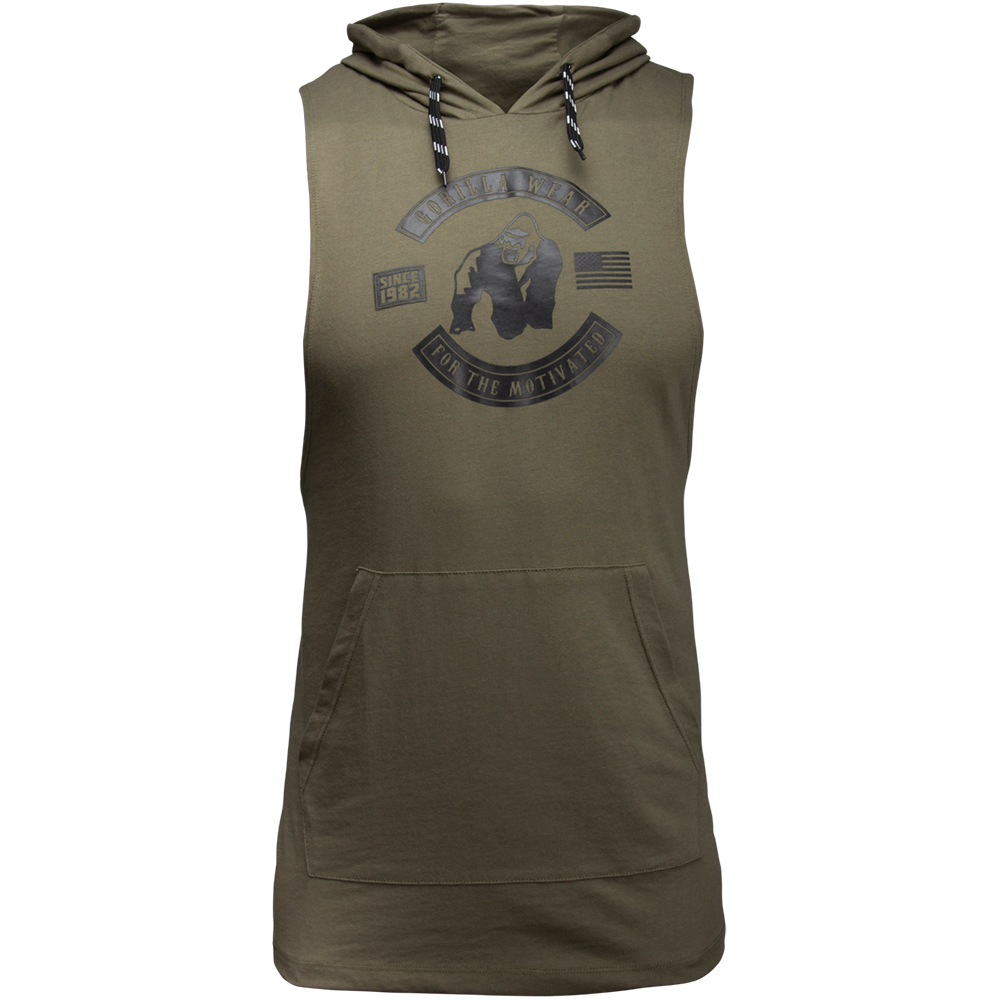 Gorilla Wear - Lawrence Hooded Tank top - Army Green