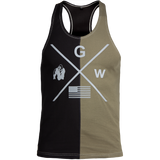 Gorilla Wear - Sterling Stringer Tank top - Black/Army Green