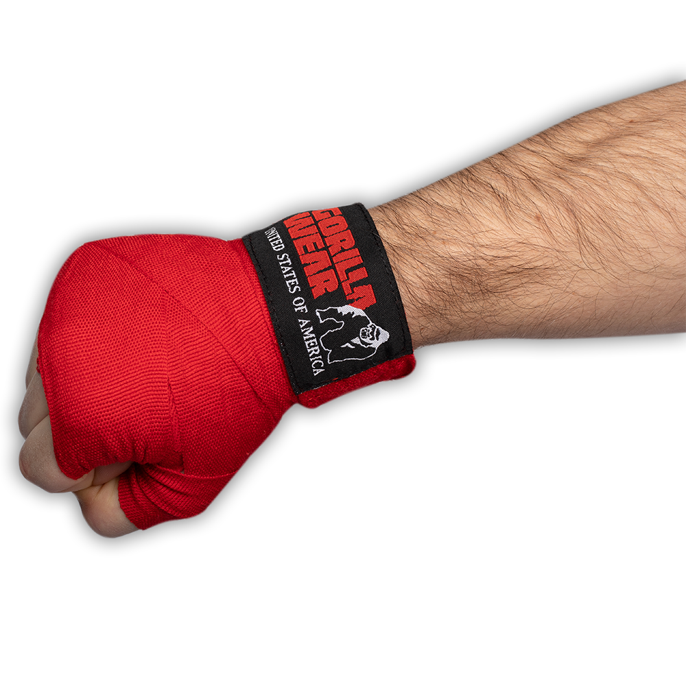 Gorilla Wear - Boxing Hand wraps -  Red