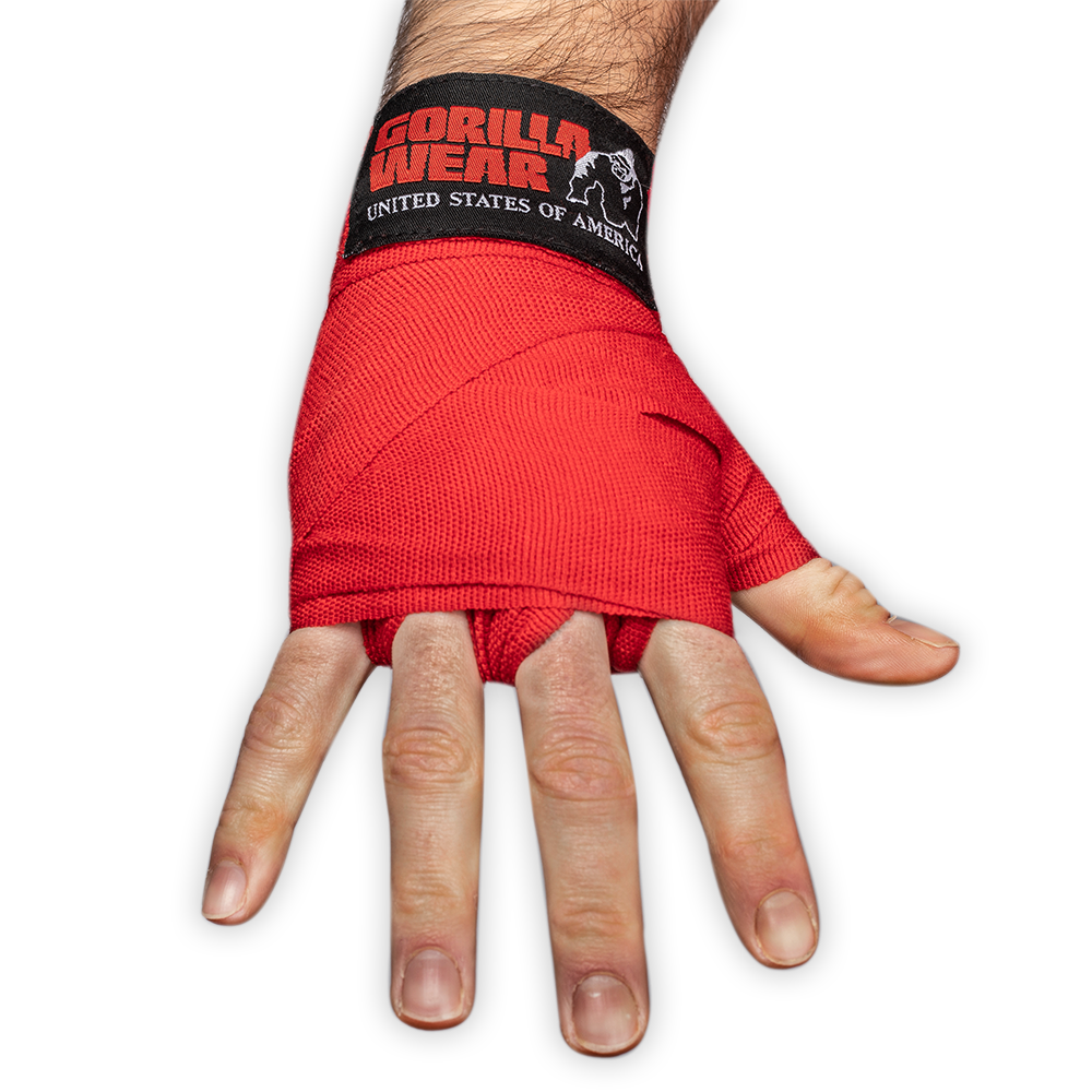 Gorilla Wear - Boxing Hand wraps -  Red