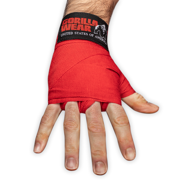 Gorilla Wear - Boxing Hand wraps -  Red