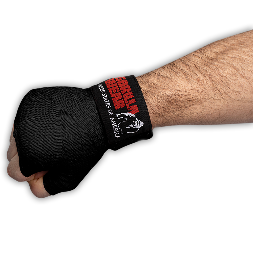 Gorilla Wear - Boxing Hand wraps - Black