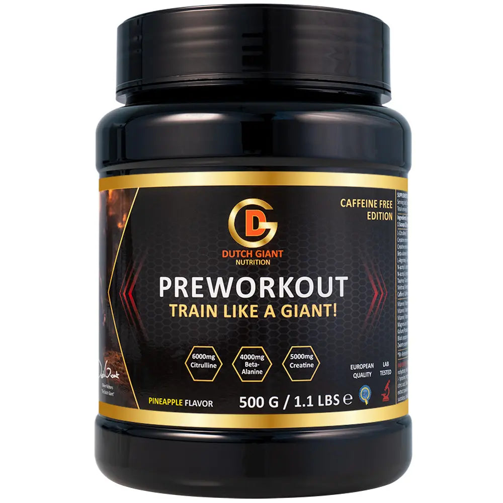 DUTCH GIANT PRE-WORKOUT ZONDER CAFEÏNE 500G