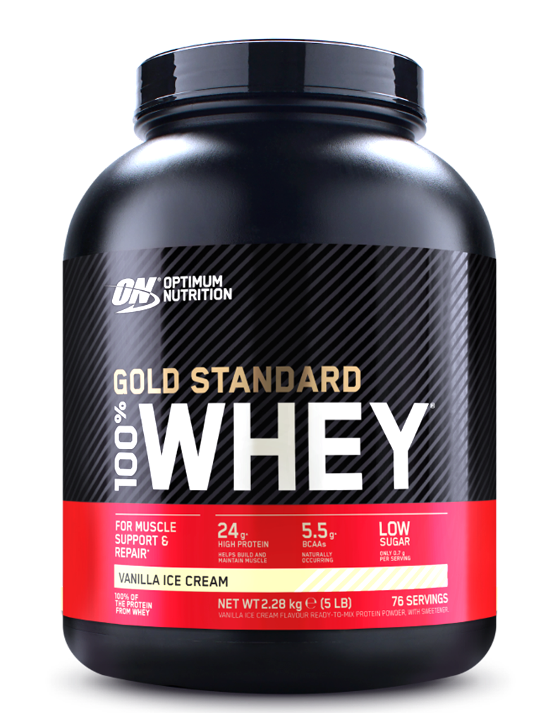 ON Optimum Nutrition Gold Standard 100% Whey protein vanille 5lbs