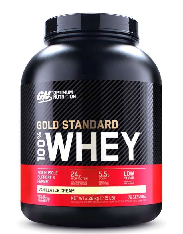 ON Optimum Nutrition Gold Standard 100% Whey protein vanille 5lbs