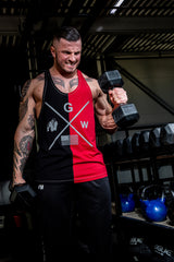 Gorilla Wear - Sterling Stringer Tank top - Black/Red