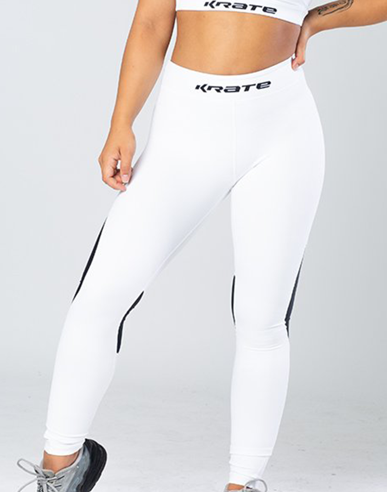 Krate Heaven Mesh white legging front