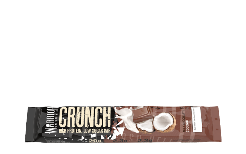 Warrior Crunch Protein Bar Milk Chocolate Coconut