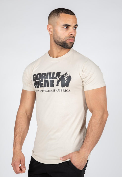 Classic T-Shirt - Beige - Gorilla Wear