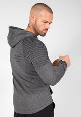 Delta zipped hoodie Grey