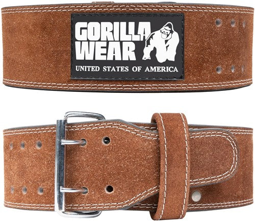 Gorilla Wear 4-Zoll-Hebegürtel aus Leder