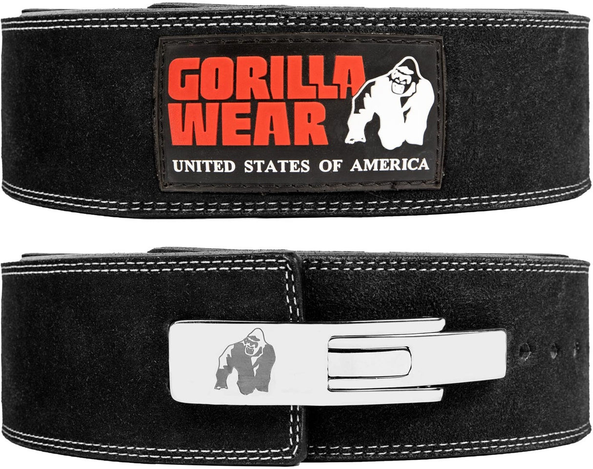 Gorilla Wear 4 Inch Leather Lever Belt