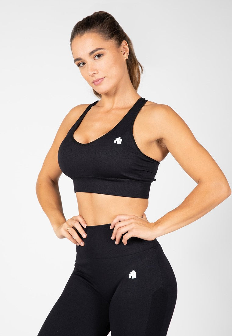 Hilton Seamless Sports Bra - Black -