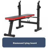 Multifunctional Weight Bench Barbell Rack Weightlifting Bed Folding Barbell Lifting Training Bench Bracket Bench Press Frame