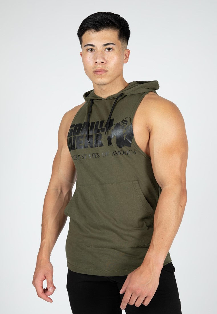 Gorilla Wear - Hooded Tanktop Army Green