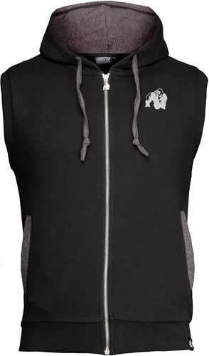 Gorilla Wear - springfield sleeveless zipped hoodie - Black