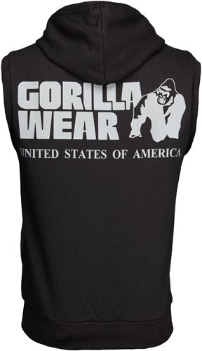 Gorilla Wear - springfield sleeveless zipped hoodie - Black