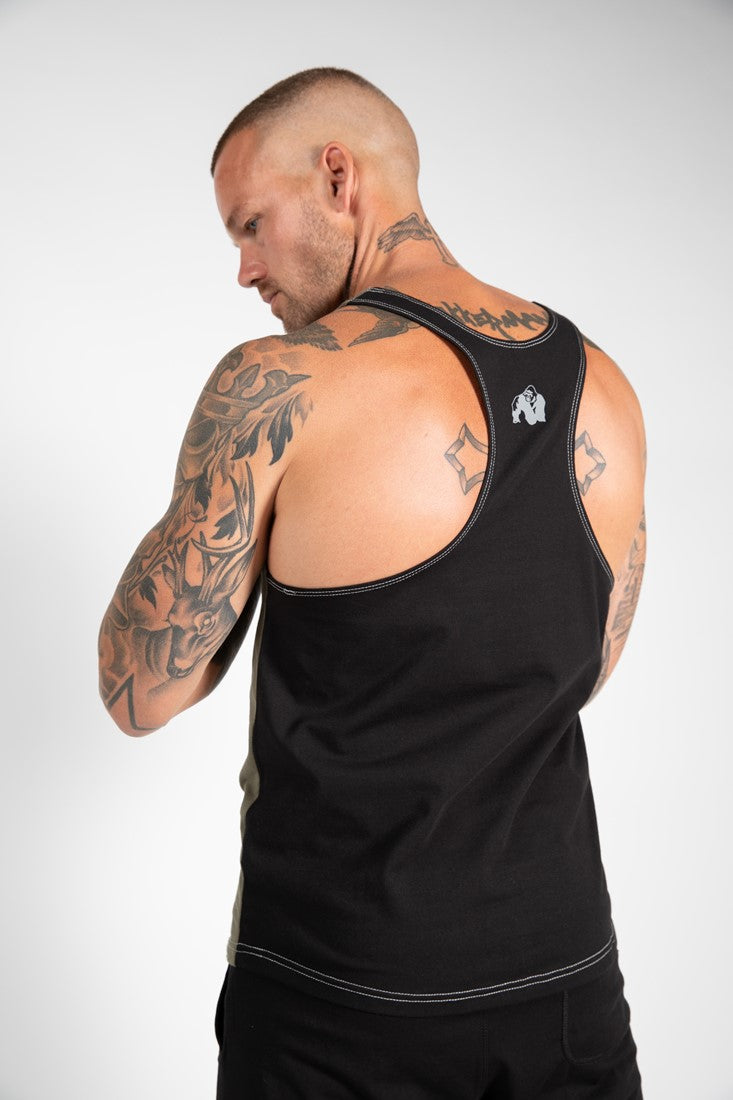 Sterling Stringer Tanktop Black Army Back