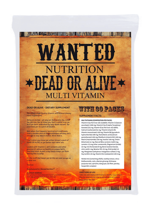 Wanted Nutrition Dead Or Alive Multivitamin