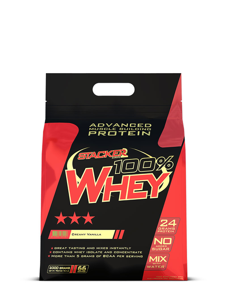 Stacker 100% Whey Creamy Vanilla 2kg